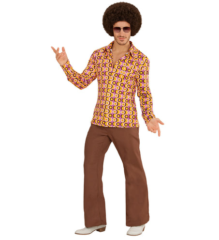 e-carnavalskleding-SYK Jaren 70 disco hemd Groovy