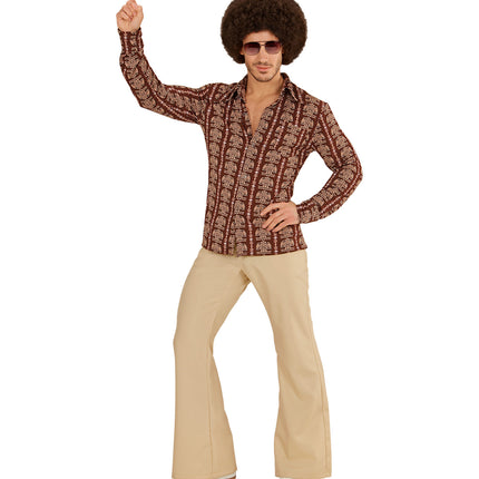 e-carnavalskleding-SYK Jaren 70 disco hemd Groovy Old school
