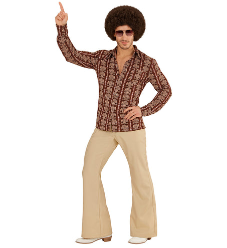 e-carnavalskleding-SYK Jaren 70 disco hemd Groovy Old school