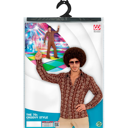e-carnavalskleding-SYK Jaren 70 disco hemd Groovy Old school