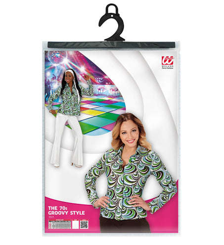 e-carnavalskleding-SYK Jaren 70 discoshirt Groovy Waves