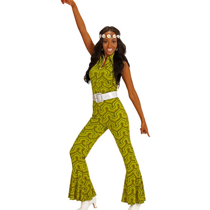 e-carnavalskleding-SYK Jaren 70 jumpsuit groovy groen