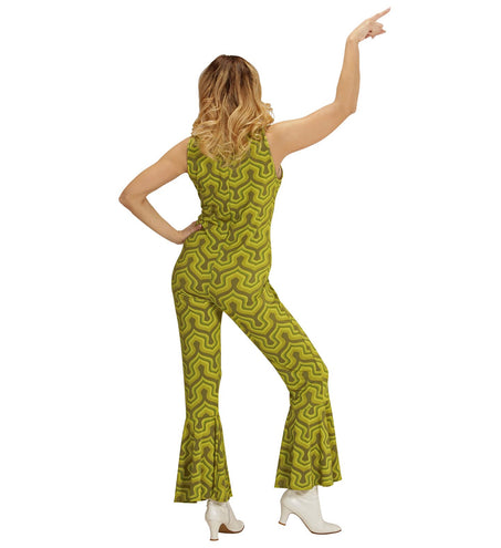 e-carnavalskleding-SYK Jaren 70 jumpsuit groovy groen