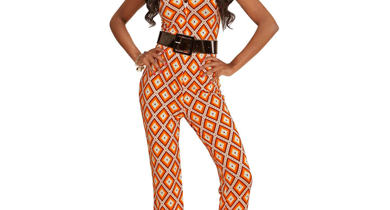 e-carnavalskleding-SYK Jaren 70 jumpsuit groovy ruit