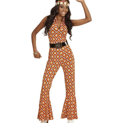 e-carnavalskleding-SYK Jaren 70 jumpsuit groovy ruit