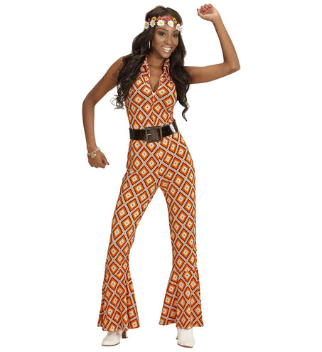 e-carnavalskleding-SYK Jaren 70 jumpsuit groovy ruit
