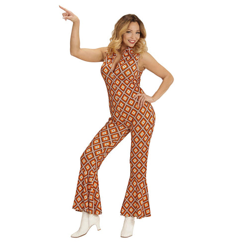 e-carnavalskleding-SYK Jaren 70 jumpsuit groovy ruit