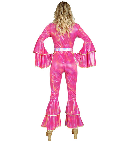 e-carnavalskleding-SYK Jaren 70 Jumpsuit roze Annie