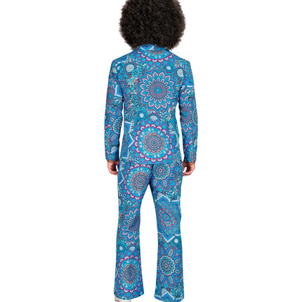 e-carnavalskleding-SYK Jaren 70 kostuum mandala blauw