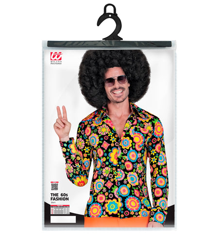 e-carnavalskleding-SYK Jaren 70 shirt bloemenfeest heren