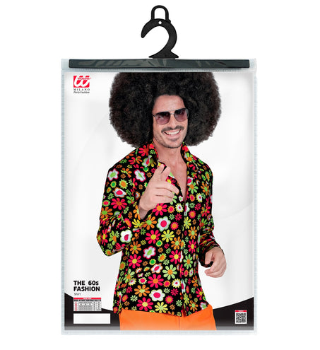 e-carnavalskleding-SYK Jaren 70 shirt flowers heren