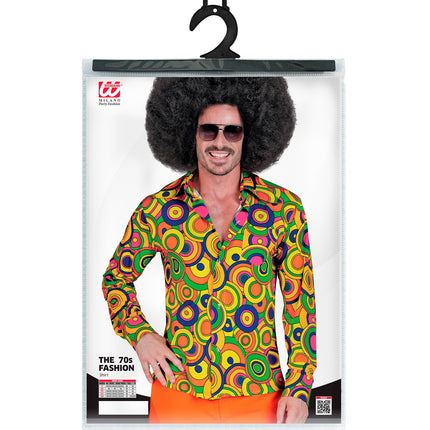 e-carnavalskleding-SYK Jaren 70 shirt groovy cirkels heren