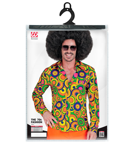 e-carnavalskleding-SYK Jaren 70 shirt groovy cirkels heren