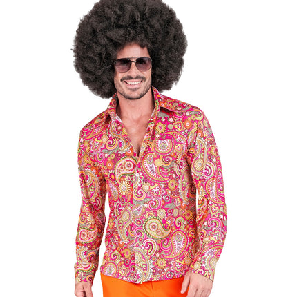 e-carnavalskleding-SYK Jaren 70 shirt paisley heren