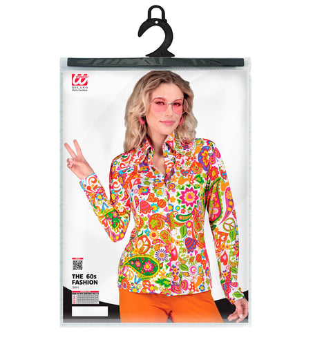 e-carnavalskleding-SYK Jaren 70 shirt peace party dames