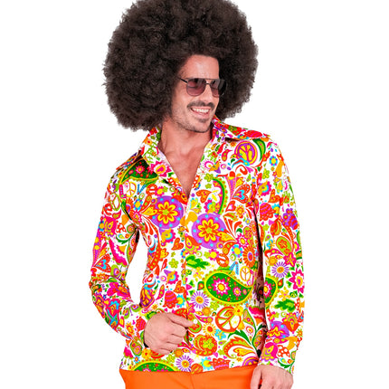 e-carnavalskleding-SYK Jaren 70 shirt peace party heren
