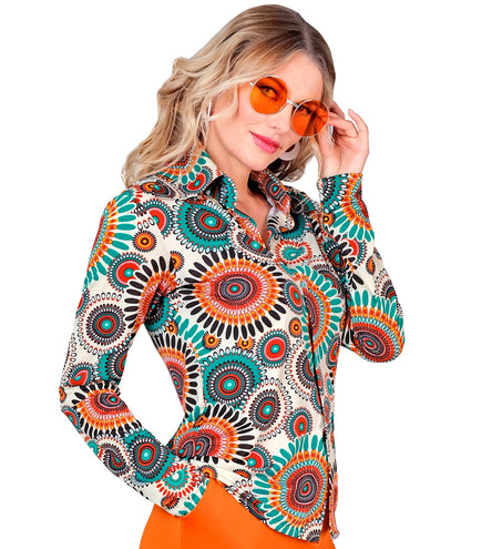 e-carnavalskleding-SYK Jaren 70 shirt vintage dames
