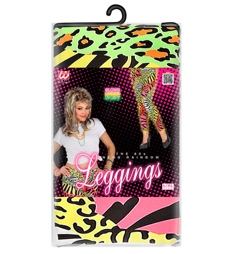 e-carnavalskleding-SYK Jaren 80 legging zebra neon
