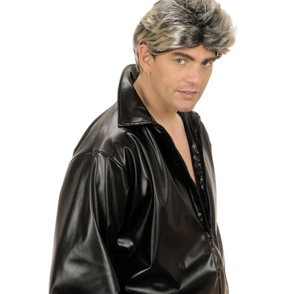 e-carnavalskleding-SYK Jaren 80 pruik popster Ricky Martin blond zwart
