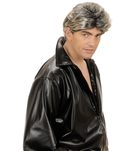 e-carnavalskleding-SYK Jaren 80 pruik popster Ricky Martin blond zwart