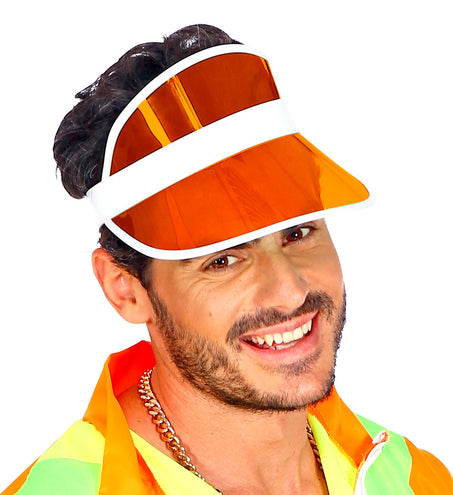 e-carnavalskleding-SYK Jaren 80 zonneklep oranje