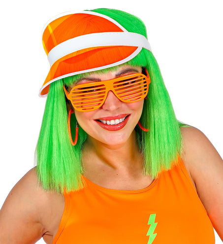 e-carnavalskleding-SYK Jaren 80 zonneklep oranje
