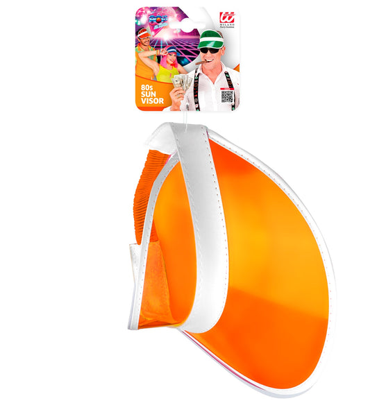 e-carnavalskleding-SYK Jaren 80 zonneklep oranje