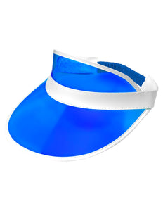e-carnavalskleding-SYK Jaren 80's zonneklep blauw