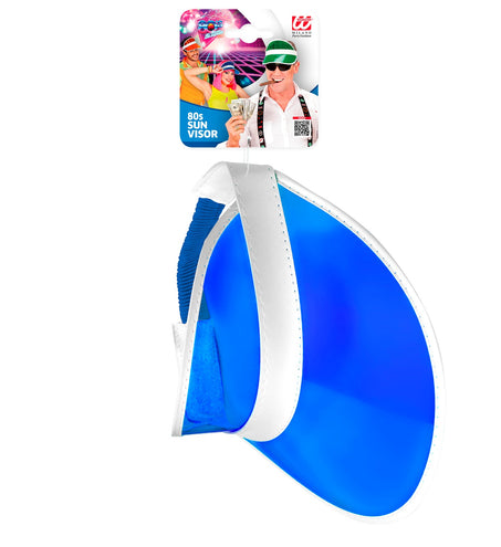 e-carnavalskleding-SYK Jaren 80's zonneklep blauw
