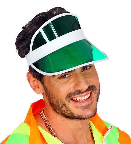 e-carnavalskleding-SYK Jaren 80's zonneklep groen