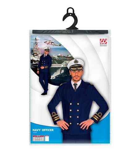e-carnavalskleding-SYK Jas marine officier blauw