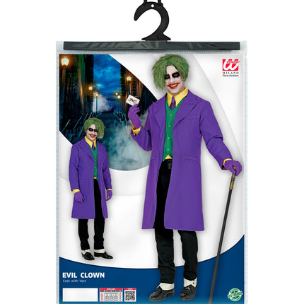 e-carnavalskleding-SYK Joker jas met vest