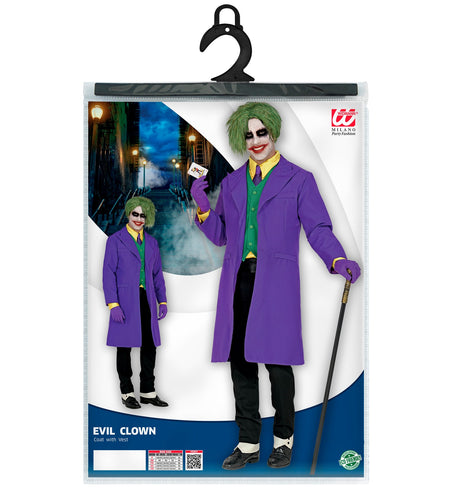e-carnavalskleding-SYK Joker jas met vest