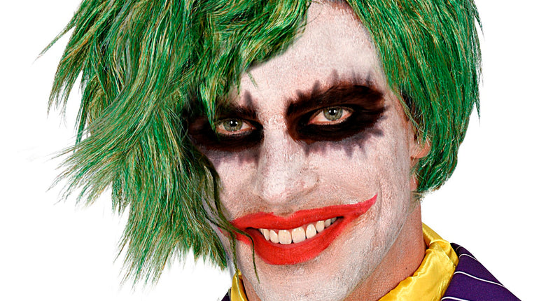 e-carnavalskleding-SYK Joker pruik groen volwassenen