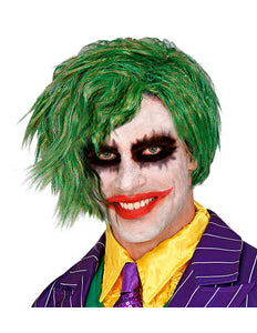 e-carnavalskleding-SYK Joker pruik groen volwassenen