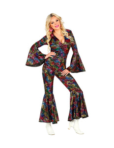 e-carnavalskleding-SYK Jumpsuit disco stijl met gekleurde ringen