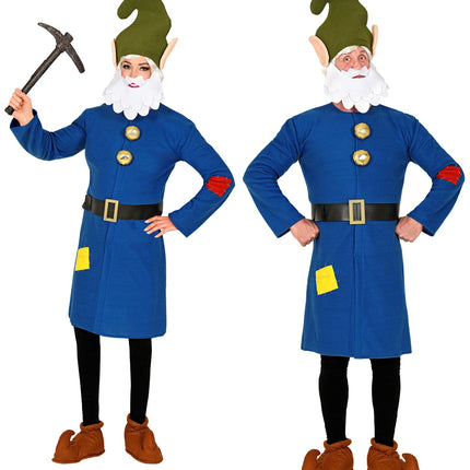e-carnavalskleding-SYK Kabouter pak blauw volwassenen