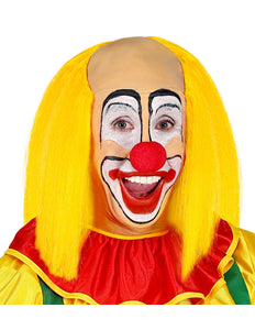 e-carnavalskleding-SYK Kale kop pruik clown met geel haar