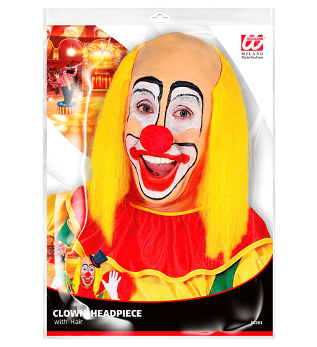 e-carnavalskleding-SYK Kale kop pruik clown met geel haar