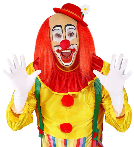 e-carnavalskleding-SYK Kale kop pruik clown met rood haar