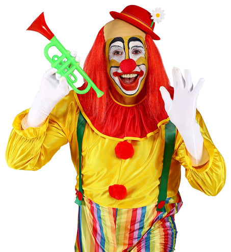 e-carnavalskleding-SYK Kale kop pruik clown met rood haar