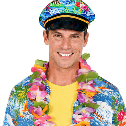 e-carnavalskleding-SYK Kapitein pet hawaii