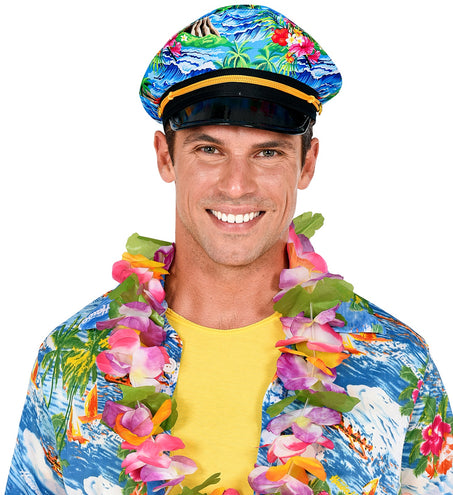 e-carnavalskleding-SYK Kapitein pet hawaii