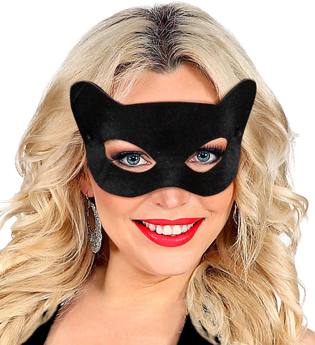 e-carnavalskleding-SYK Katten oogmasker zwart Lucy