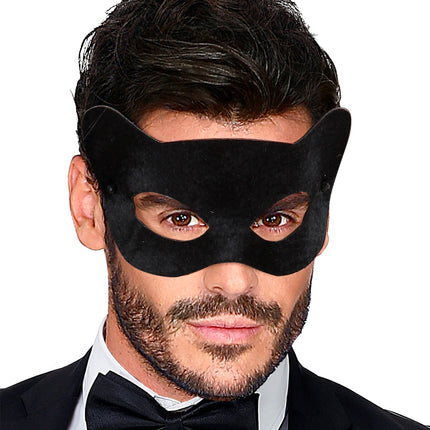 e-carnavalskleding-SYK Katten oogmasker zwart Lucy