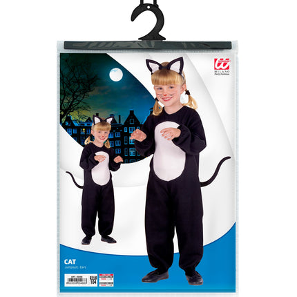 e-carnavalskleding-SYK Katten pak zwart kind