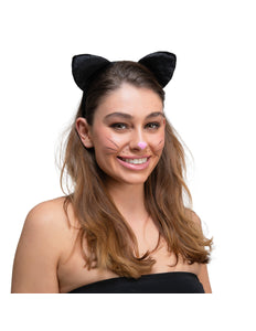 e-carnavalskleding-SYK Kattenoortjes zwart velours