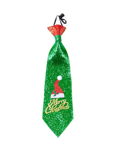 e-carnavalskleding-SYK Kerst stropdas glitter Merry Christmas