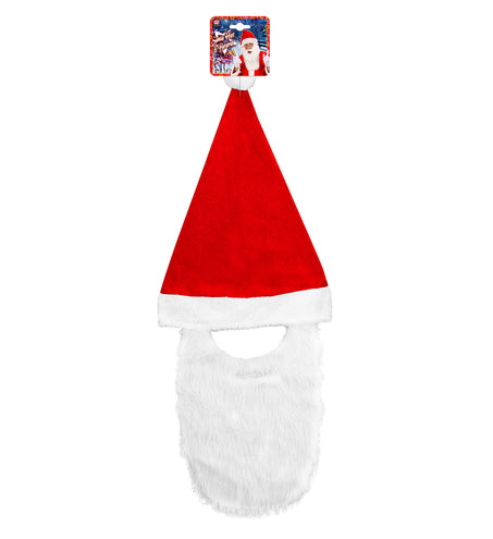 e-carnavalskleding-SYK Kerstartikelen kerstmuts met baard
