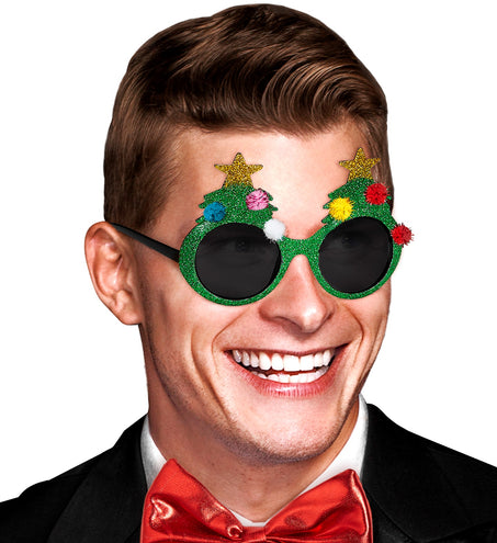 e-carnavalskleding-SYK Kerstboom bril voor kerstmis